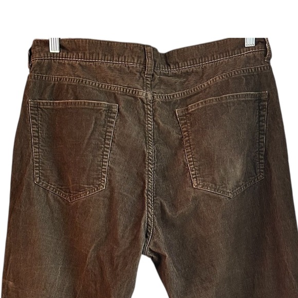 Y2K J Crew Mens Corduroy Pants Preppy Professor Ivy League 35x30 Straight Leg - Picture 5 of 16